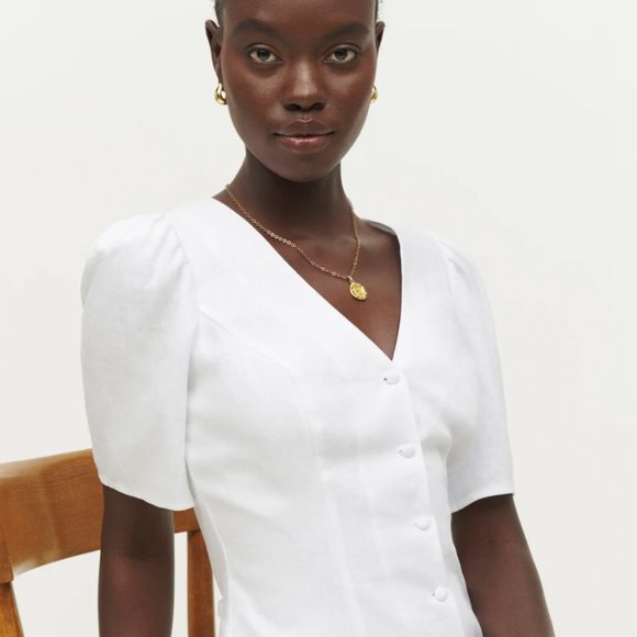 EUC Reformation Joelle Linen Dress - Picture 7 of 8